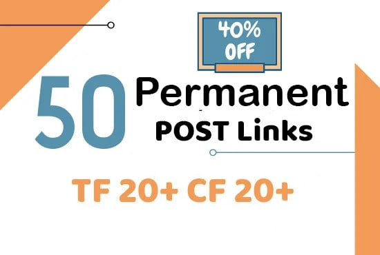create 50 dofollow permanent backlink