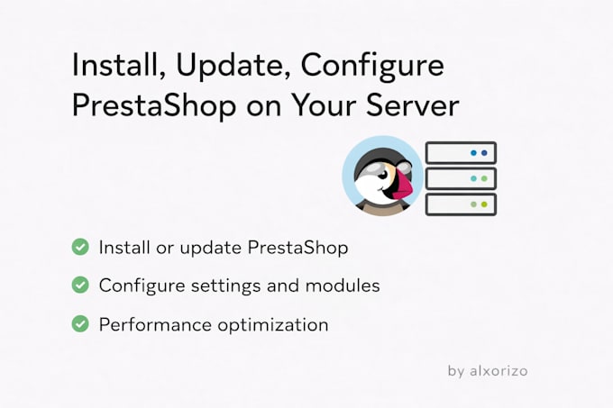 install, update, configure prestashop on your server