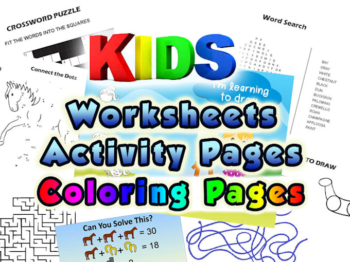 design fun kids activities coloring pages