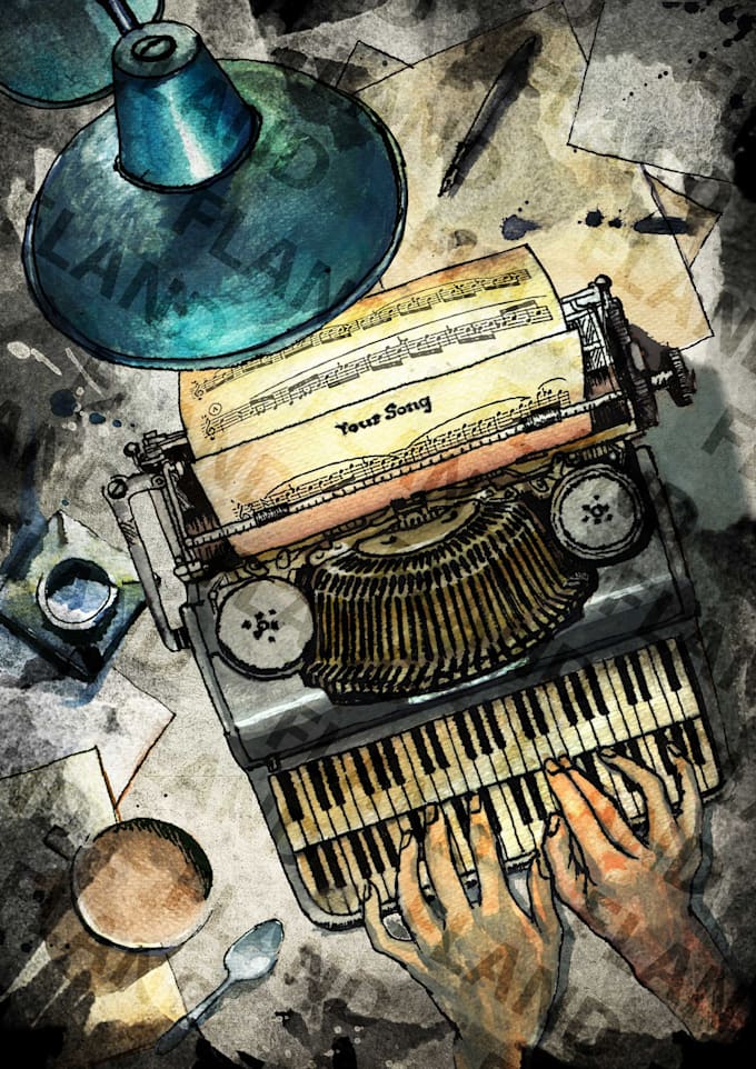 create original watercolor painting for you
