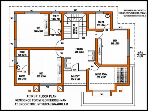 Design your 2d floor plan drawing with autocad by