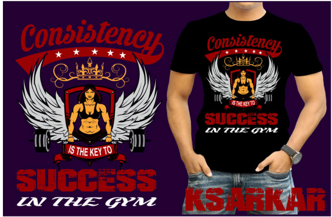gym t shirt design