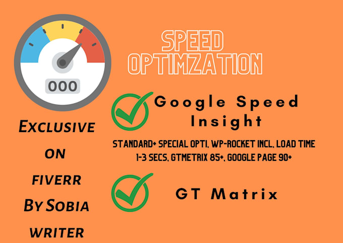 speed up website with google pagespeed or gtmetrix