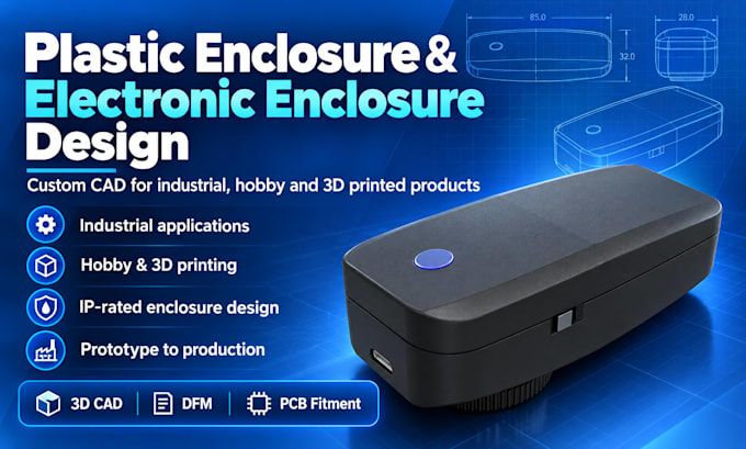 design plastic enclosures for 3d printing injection molding