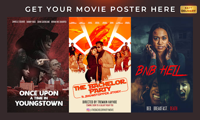 design a professional movie poster in 8 hours