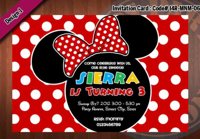 Minnie Mouse Invitations and Printables
