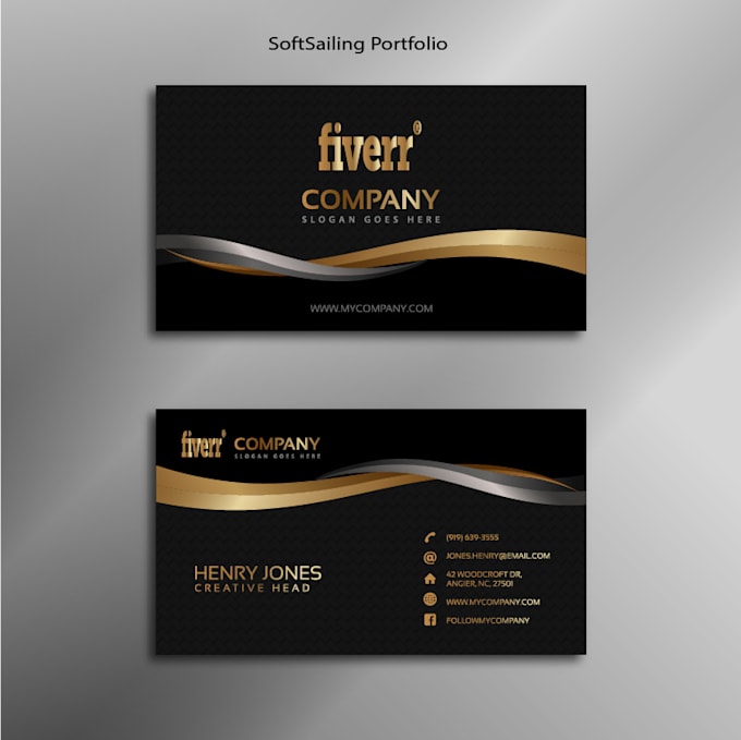 create professional business card