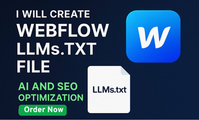 create webflow wordpress llms txt file