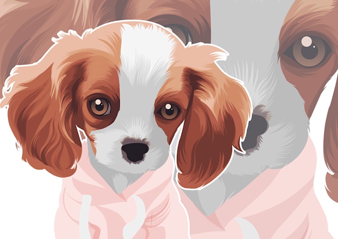draw animal vector from your pet