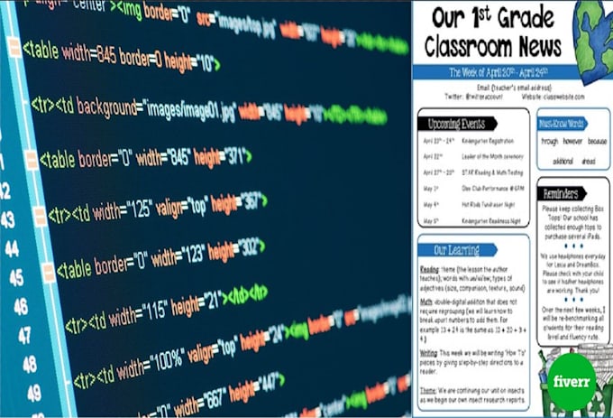 design tables and form in HTML and wordpress