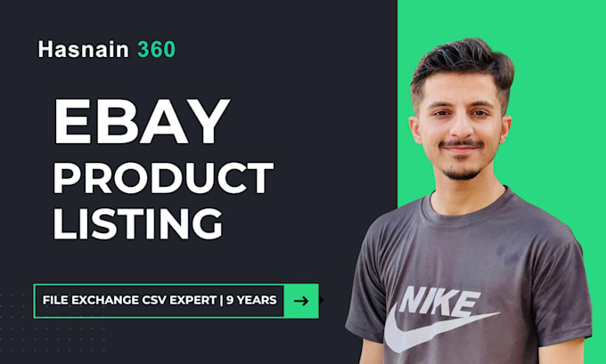 do ebay product listing and upload using file exchange CSV