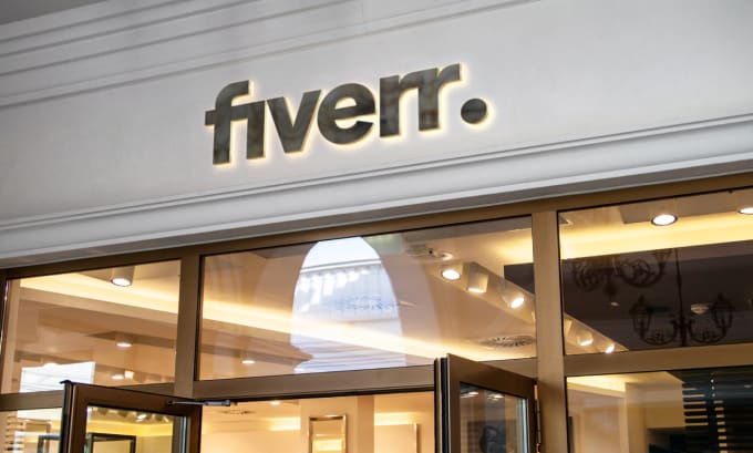 placez votre logo sur une maquette de magasin r aliste