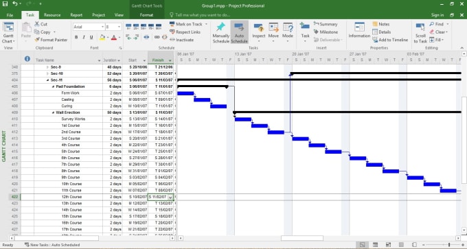 Make project schedule with microsoft project by Eyaseen | Fiverr