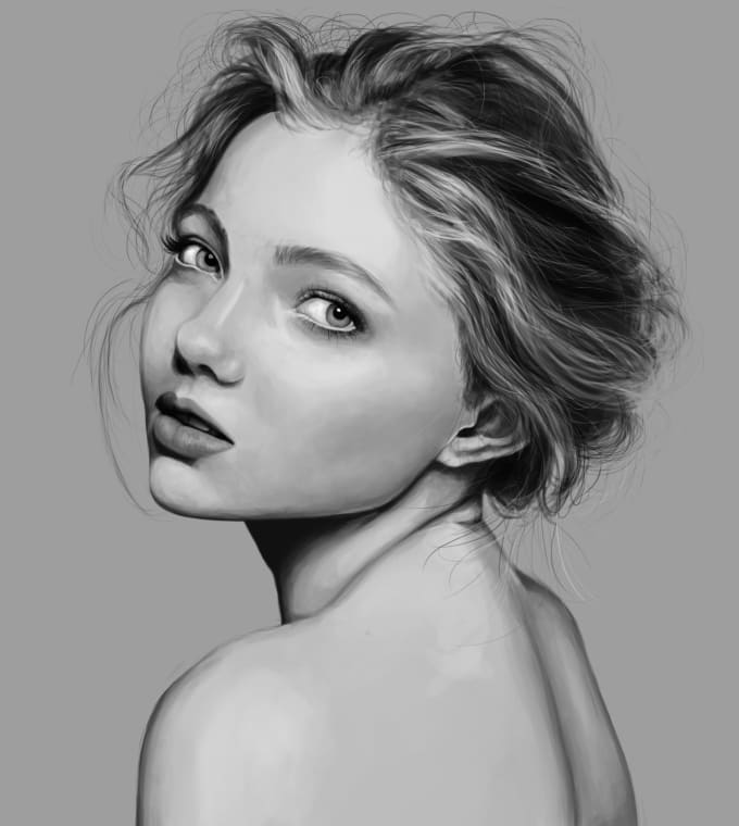 Paint realistic digital portraits by Buffybot | Fiverr
