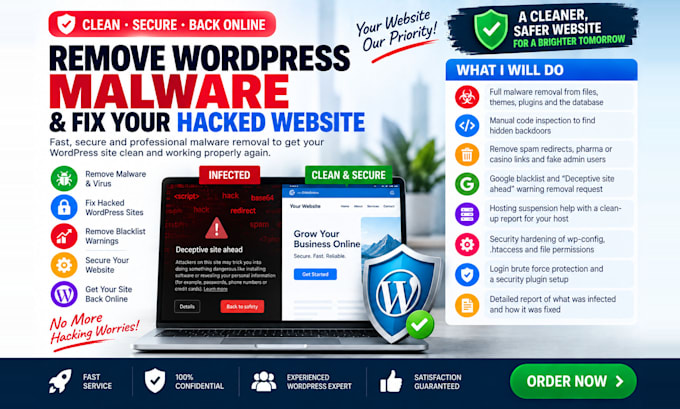 remove wordpress malware and fix your hacked website