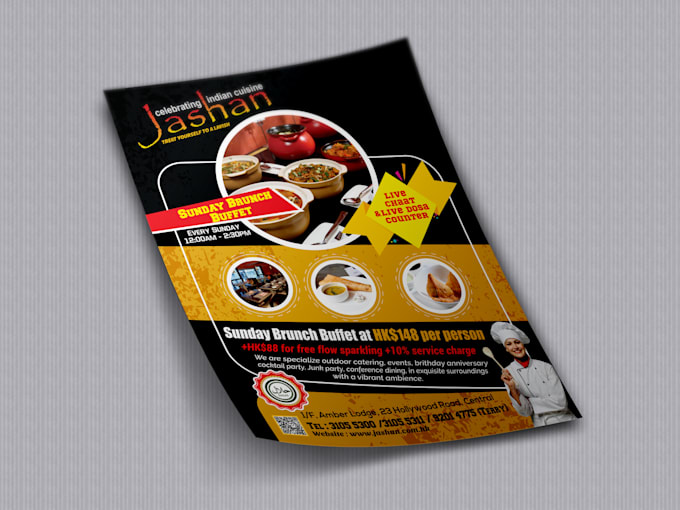 design awesome restaurant flyer