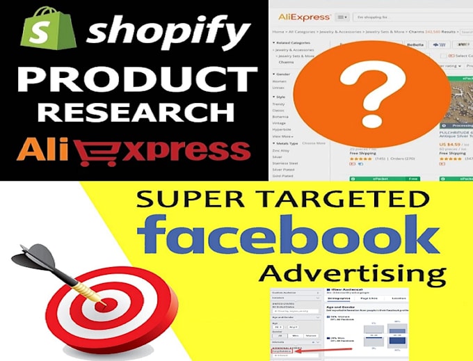 research winning product from aliexpress and facebook ads targeting