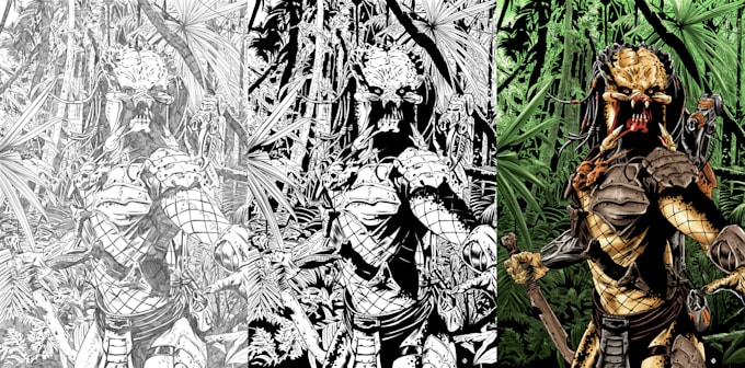 draw comic book pages, panels, illustrations, fan art