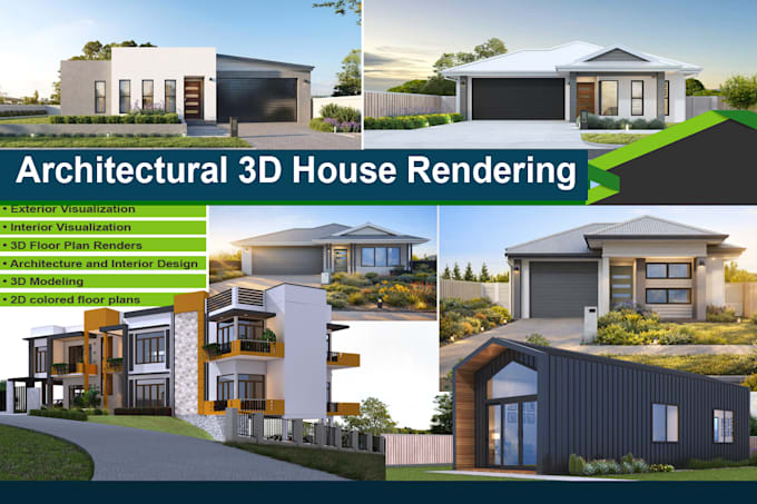 create high end australian facade 3d renders