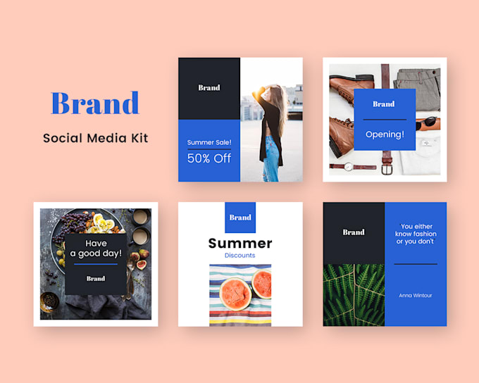 Design outstanding social media kit by Thedesigner15 Fiverr