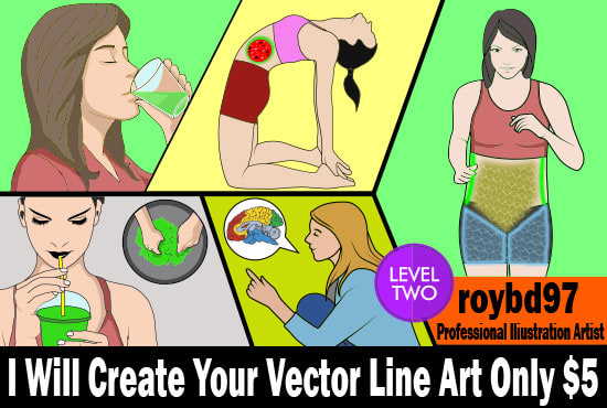 convert your image into detailed vector line art