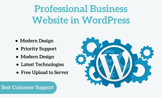 make professional business website in wordpress
