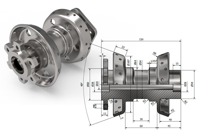 inventor 3d model to 2d drawing