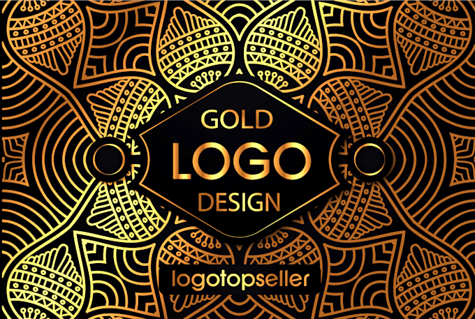 design gold logo with with vector files png and jpg