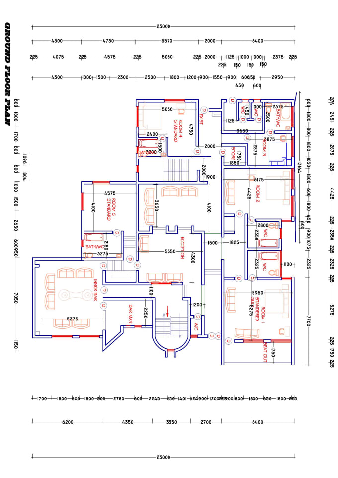 55 Autocad 2d House Plan Drawing