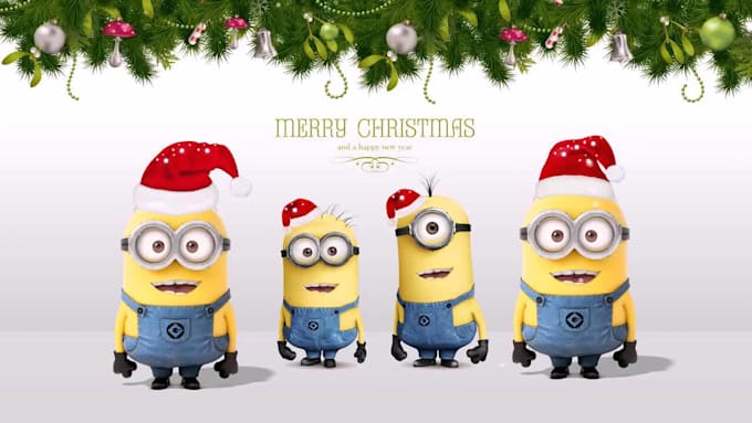 Christmas Minions Video With Your Logo And Text By Paulmarin