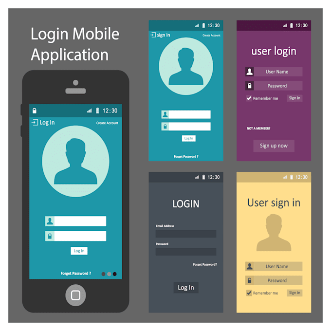 modern ui for ios or android app by vol kuz fiverr