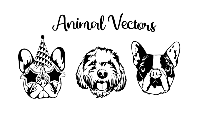 draw your cat dog pet animal in black and white line art