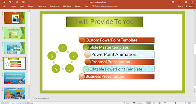 create professional powerpoint presentations or template
