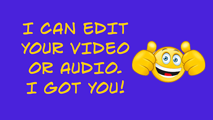 edit or sync your video or your audio