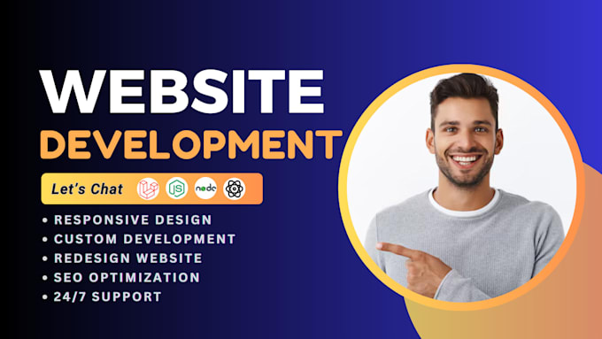 build or rebuild website, custom website development as full stack web developer