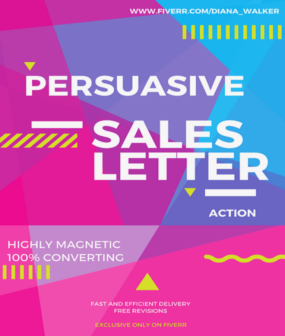 Write a powerful sales letter by Diana_walker Fiverr