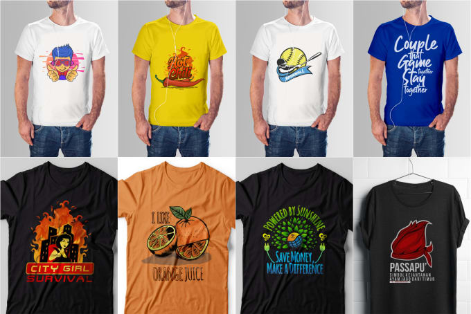 Draw An Eye Catching Cartoon And Typographic Tshirt Design By Kaharsaleh Fiverr 