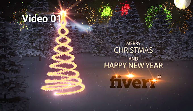 create christmas greetings and happy holiday videos