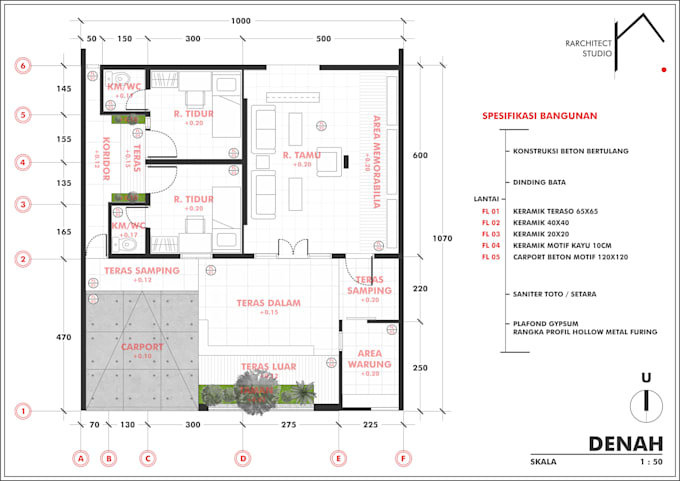 draw 2d floor plan