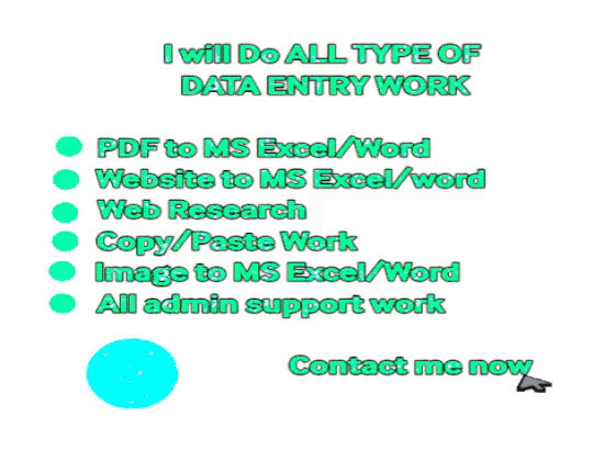 do data entry, data mining and web research