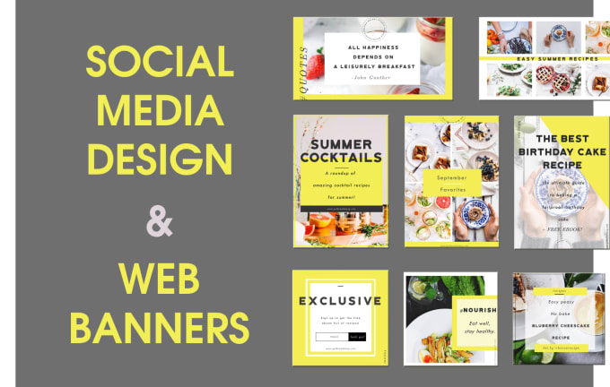 Design beautiful social media banners, headers, ads ...