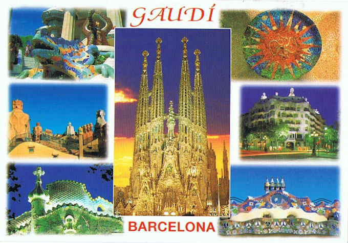 send you barcelona postcard