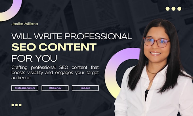 write SEO optimized content for your website