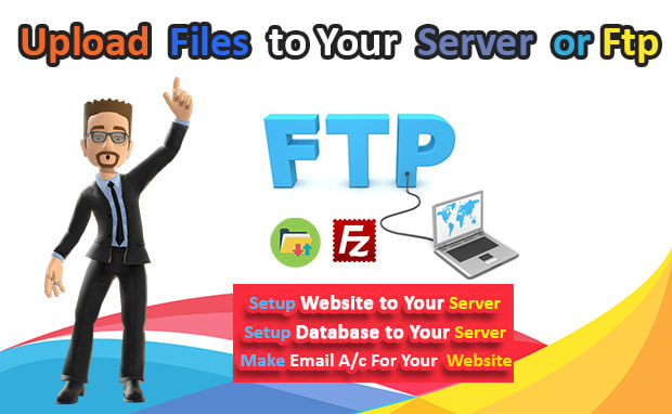 upload your files to your server or ftp server