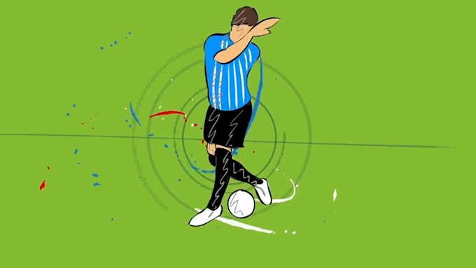 create soccer or football video intro with ronaldo style