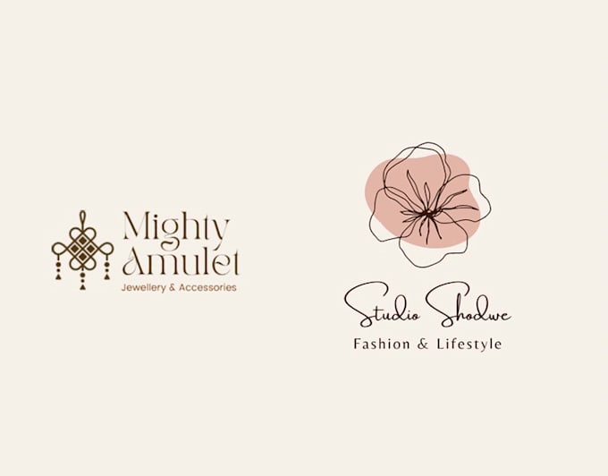 design flat minimalist lettering signature logo