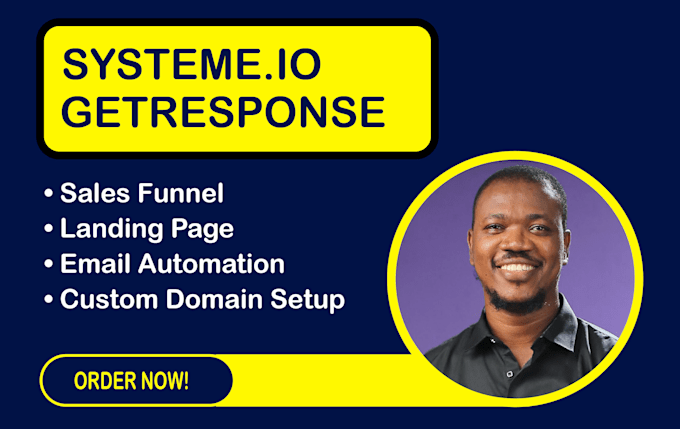 create high converting systeme io or getresponse landing pages and sales funnels
