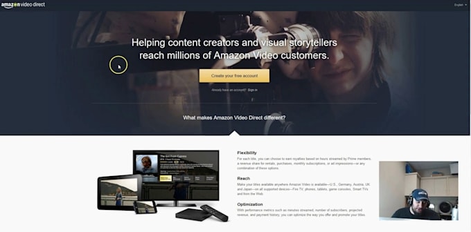 setup 1 video on your amazon video direct account
