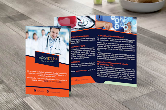 design exceptional medical and health bifolds
