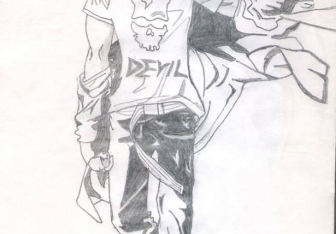 Create Pencil Sketch For Any Cartoon Character By Ab Writr2011
